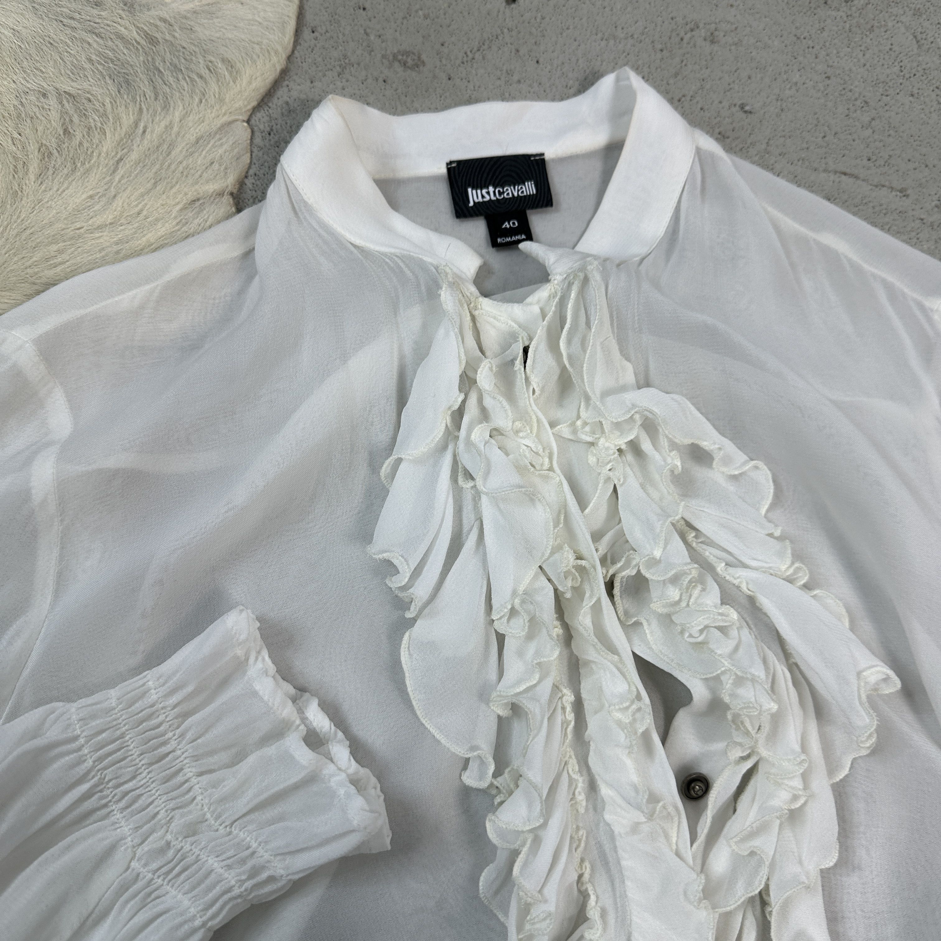 Just Cavalli × Vintage Vintage Ruffled Cavalli Size M / US 6-8 / IT 42-44 - 4 Thumbnail