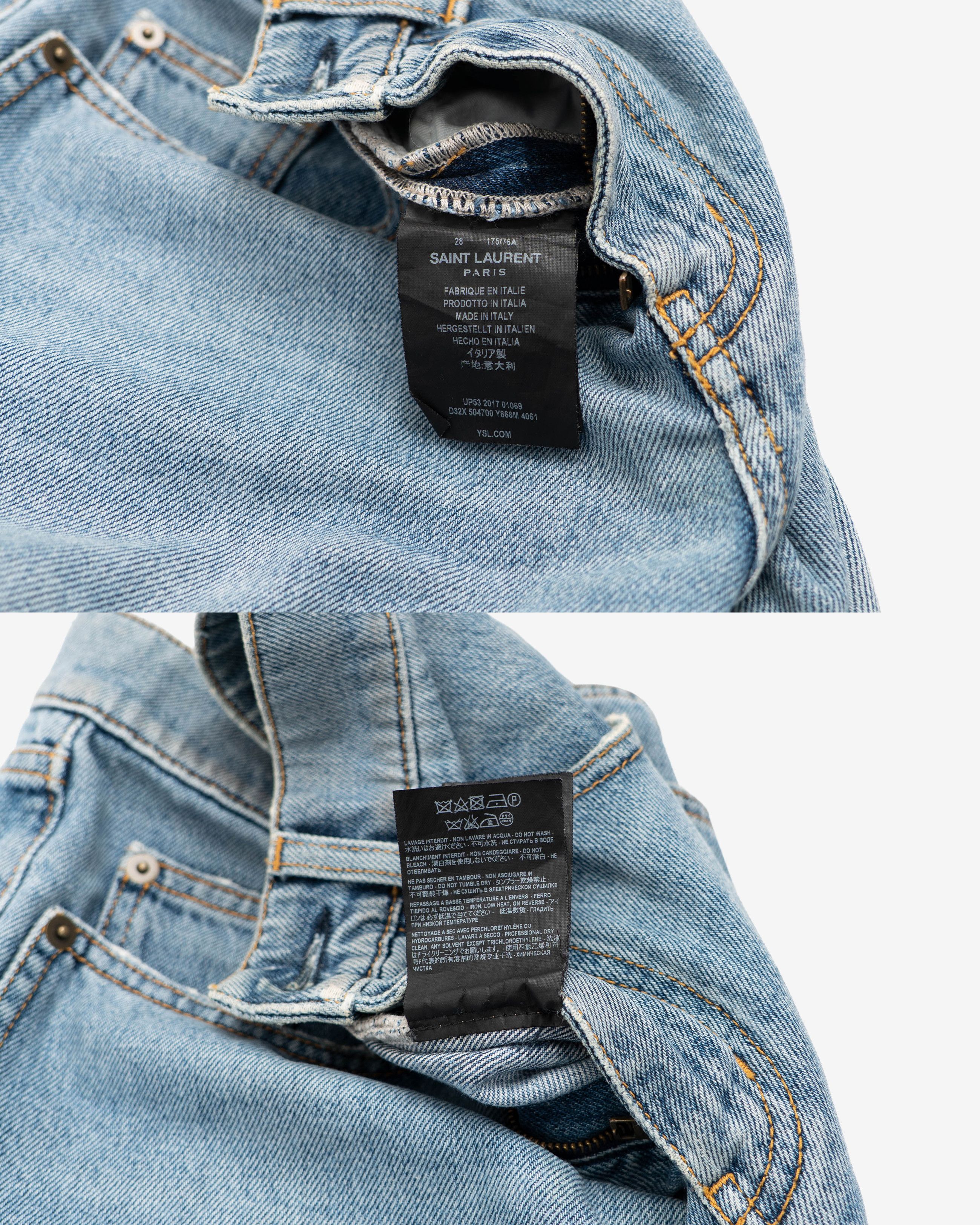 Saint Laurent Paris D02 Kneeripped Denim Size US 28 / EU 44 - 4 Thumbnail