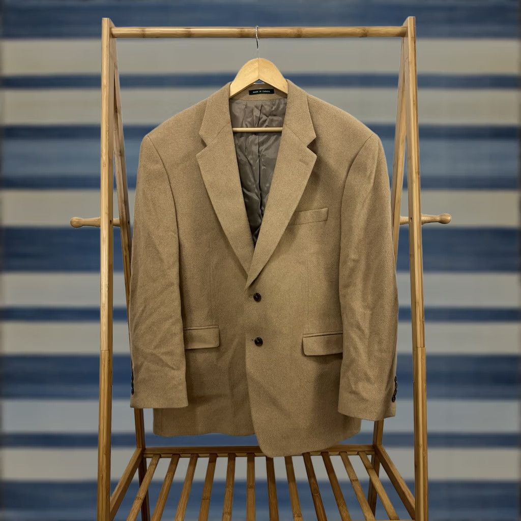 Ralph Lauren Ralph Lauren VTG Camel Hair Tan Sport Coat Jacket 46R Men's Jacket Blazer Beige Size 46R - 1 Thumbnail