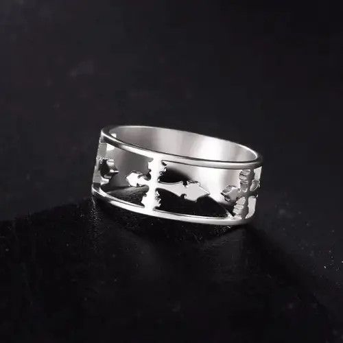Jewelry × Ring Of Fire Skyrim Cross Ring Size ONE SIZE - 3 Thumbnail