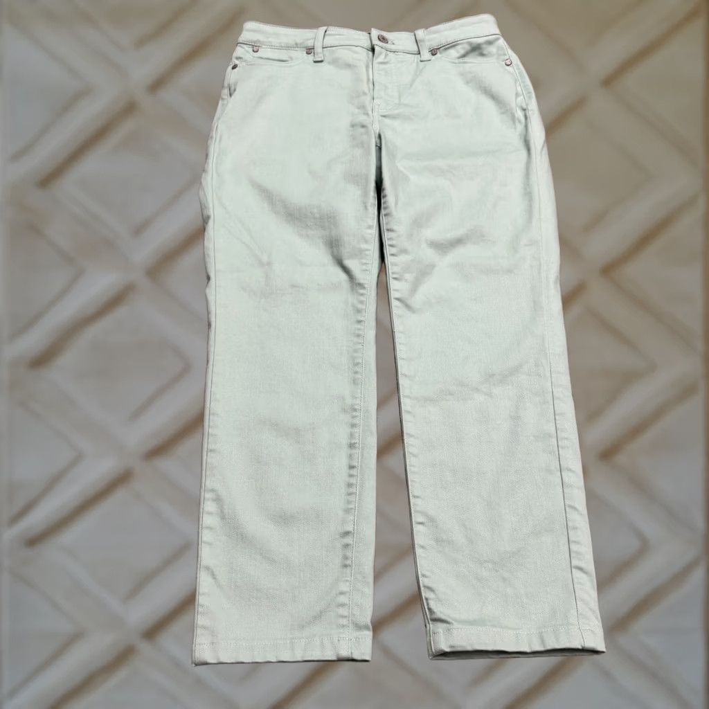Talbots Talbots Slim Fit Ankle Denim Jeans Womens 6 Mint Green High Rise Stretch 30x25 Color Green 5-Pocket Style Ankle Brand Talbots Womens Size 6 Jeans Size 28" / US 6 / IT 42 - 1 Thumbnail