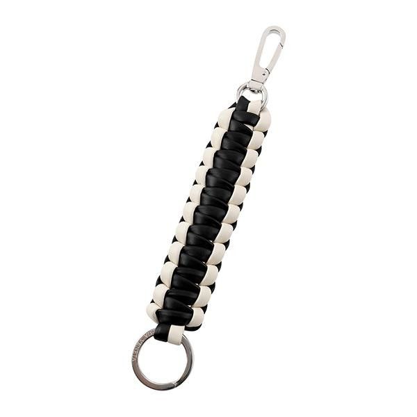 Bottega Veneta o1w1db10325 Size: OS / Key Ring in Black/White Size ONE SIZE - 2 Thumbnail