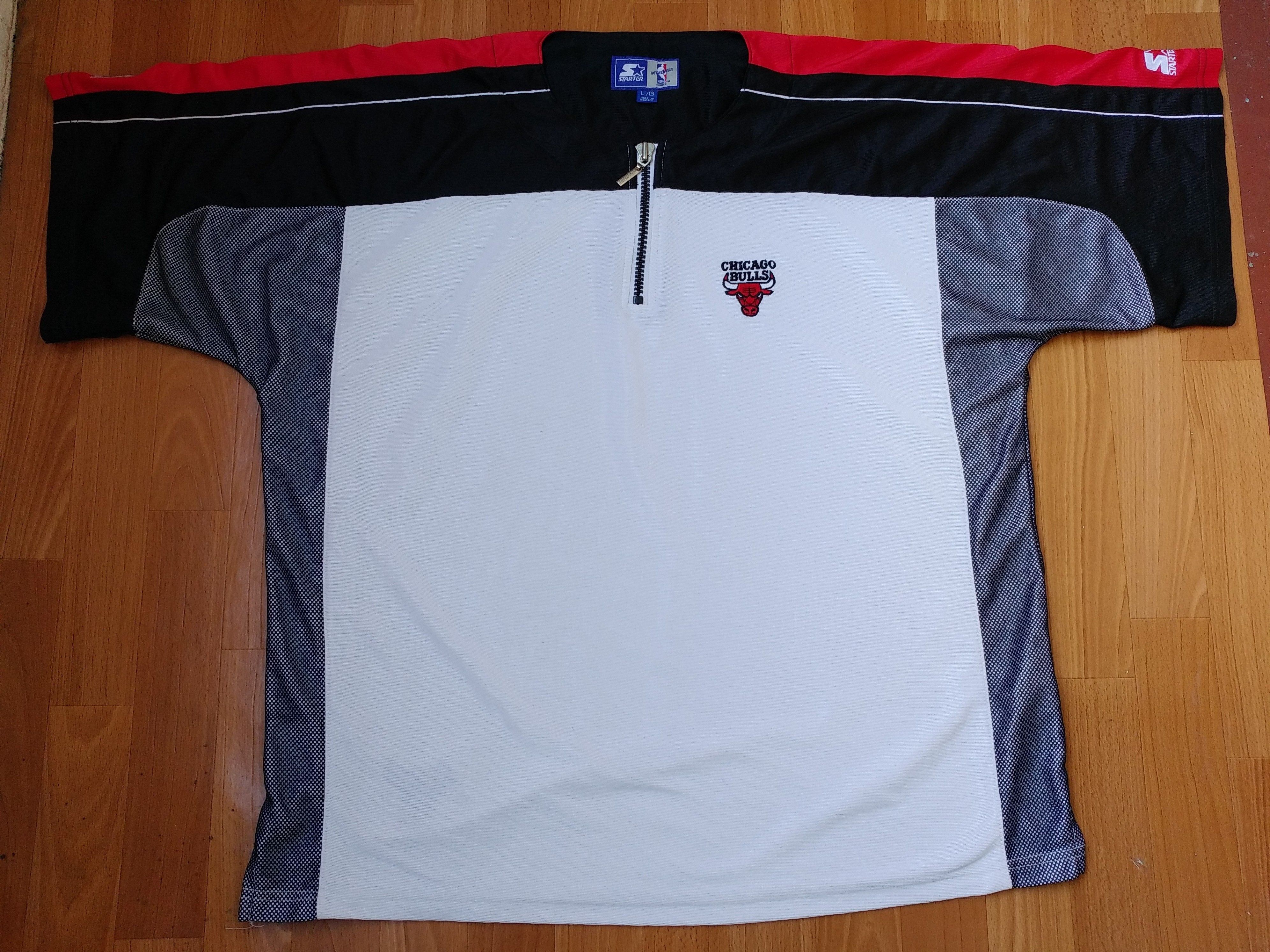 NBA × Starter Starter Chicago Bulls jersey NBA t-shirt vintage size L Size US L / EU 52-54 / 3 - 11 Thumbnail