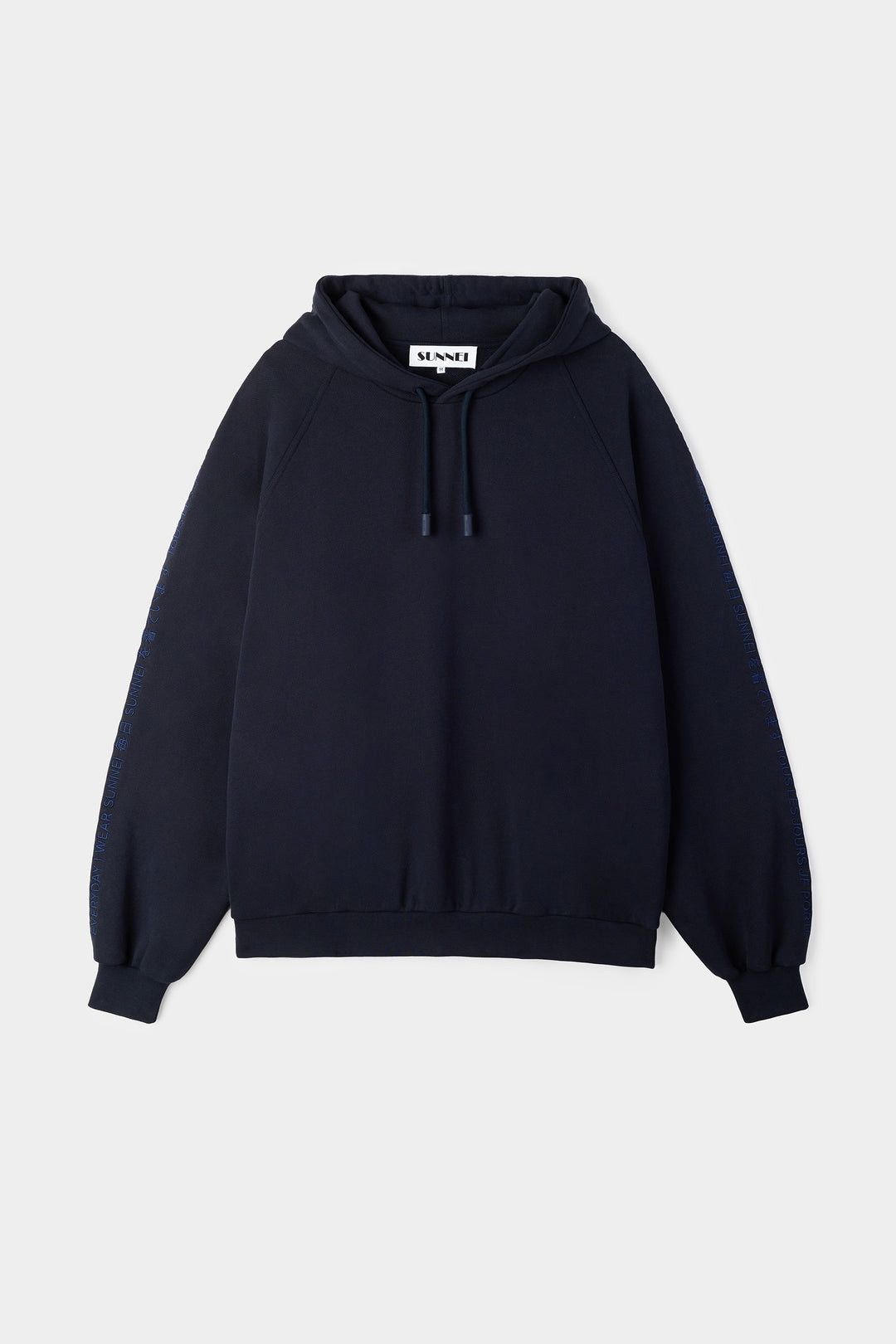 Sunnei o1mle0925 Embroidered EIWS Hoodie in Blue Size US XS / EU 42 / 0 - 2 Thumbnail