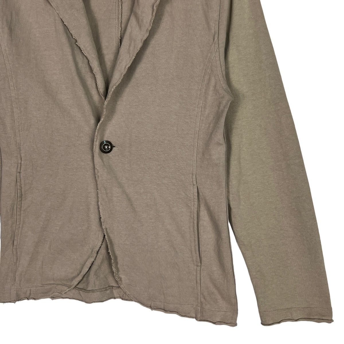 Japanese Brand 🔥 STUCK COTTON ONE BUTTON LAZER CARDIGAN JACKET Size US M / EU 48-50 / 2 - 4 Thumbnail