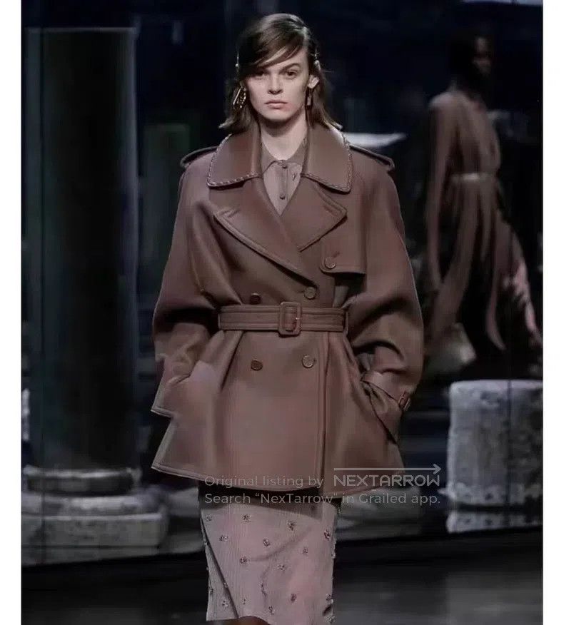 Fendi Fendi Patchwork Fur and Tweed Logo Double Breasted Jacket Size 4XL / US 24-26 - 7 Thumbnail