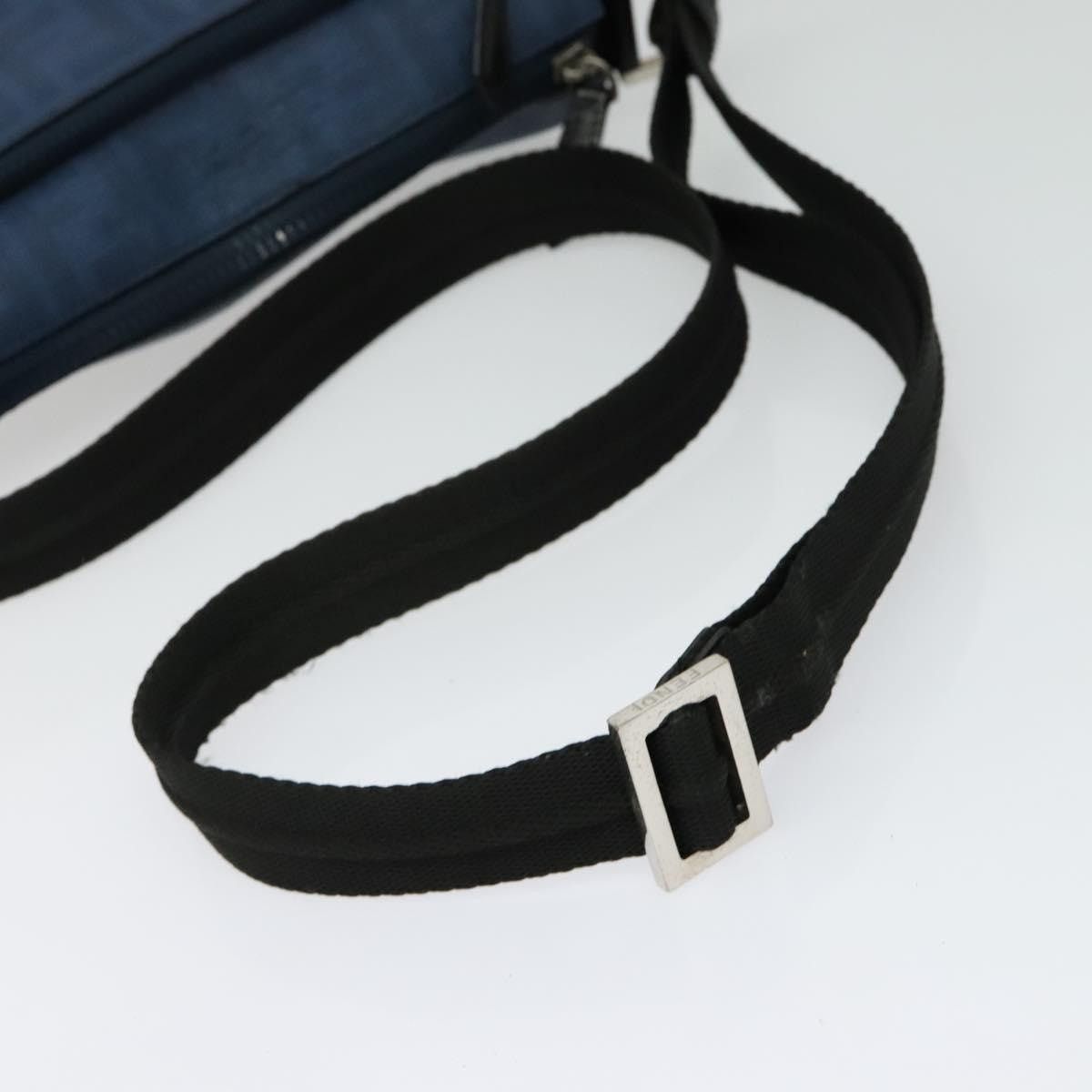 Fendi FENDI Zucca Canvas Shoulder Bag Pvc Blue Silver Size ONE SIZE - 7 Thumbnail
