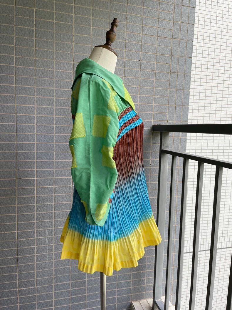 Issey Miyake Issey Miyake Green pleated top Size M / US 6-8 / IT 42-44 - 7 Thumbnail