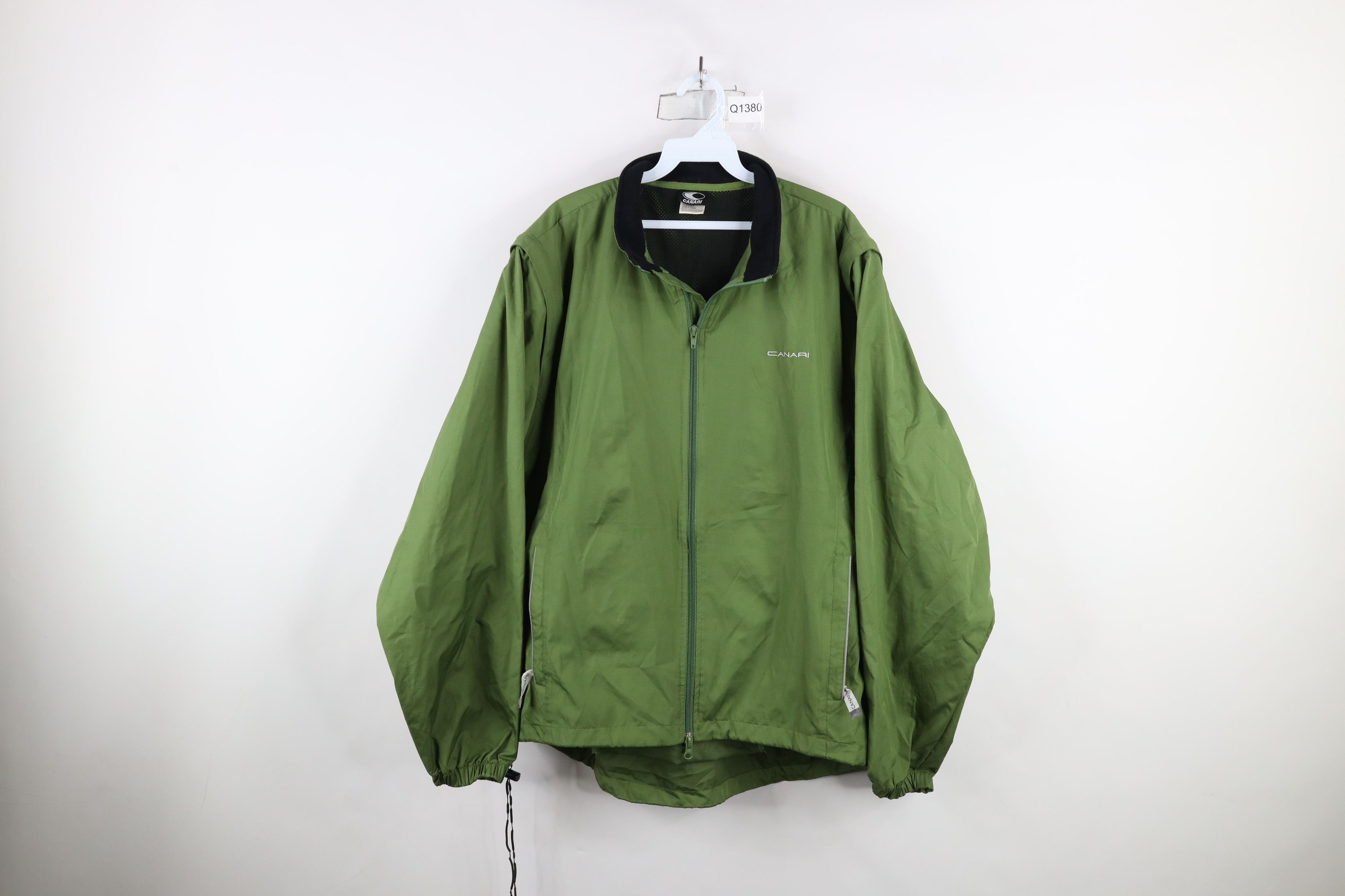 Canari × Vintage Vintage 90s Canari Cycling Zip Off Cycling Jacket Vest Green Size US XL / EU 56 / 4 - 1 Thumbnail