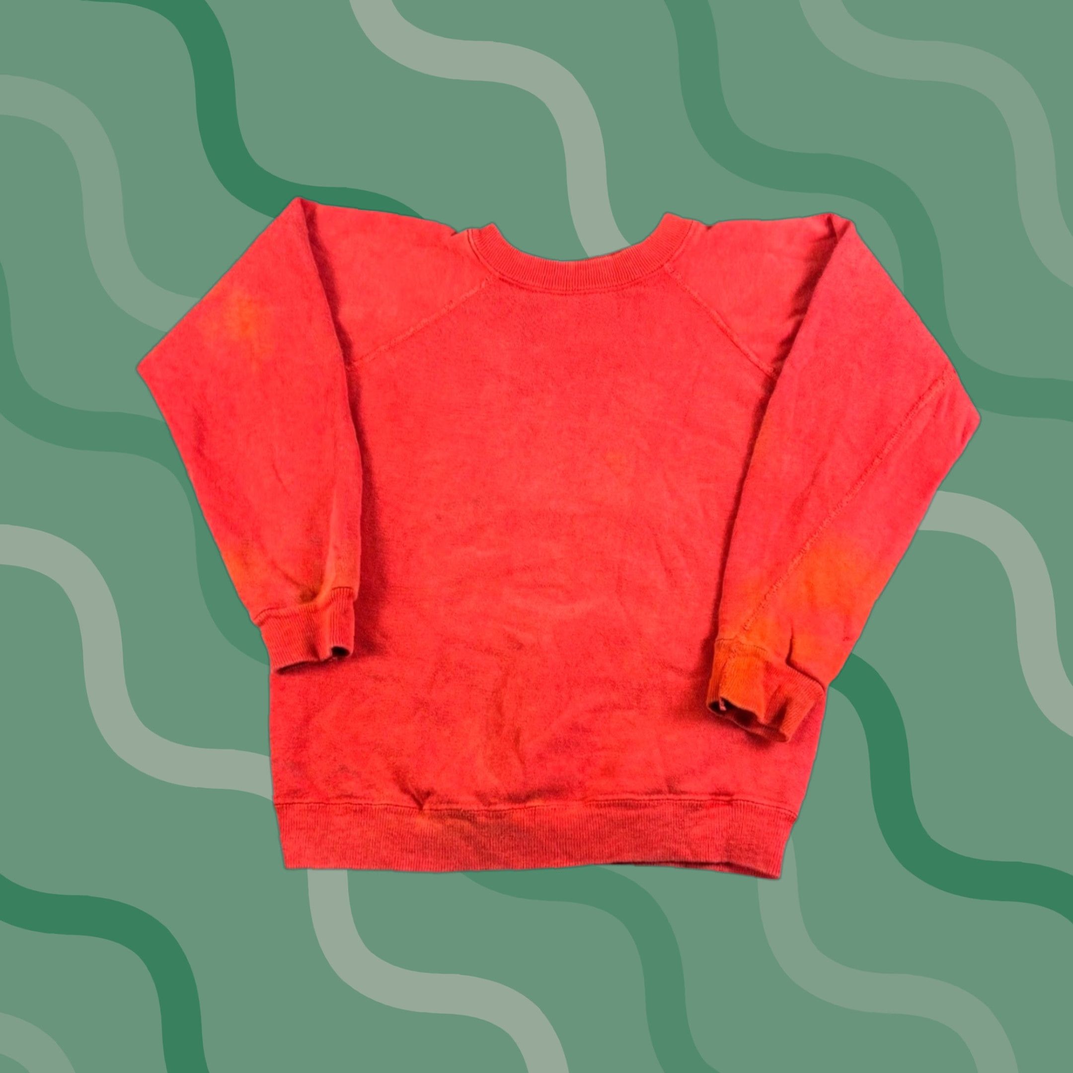 Vintage VINTAGE Baja Buggin Graphic Sweatshirt Red Raglan Crewneck Distressed S/M Shirt Adult XS? Size US S / EU 44-46 / 1 - 1 Thumbnail