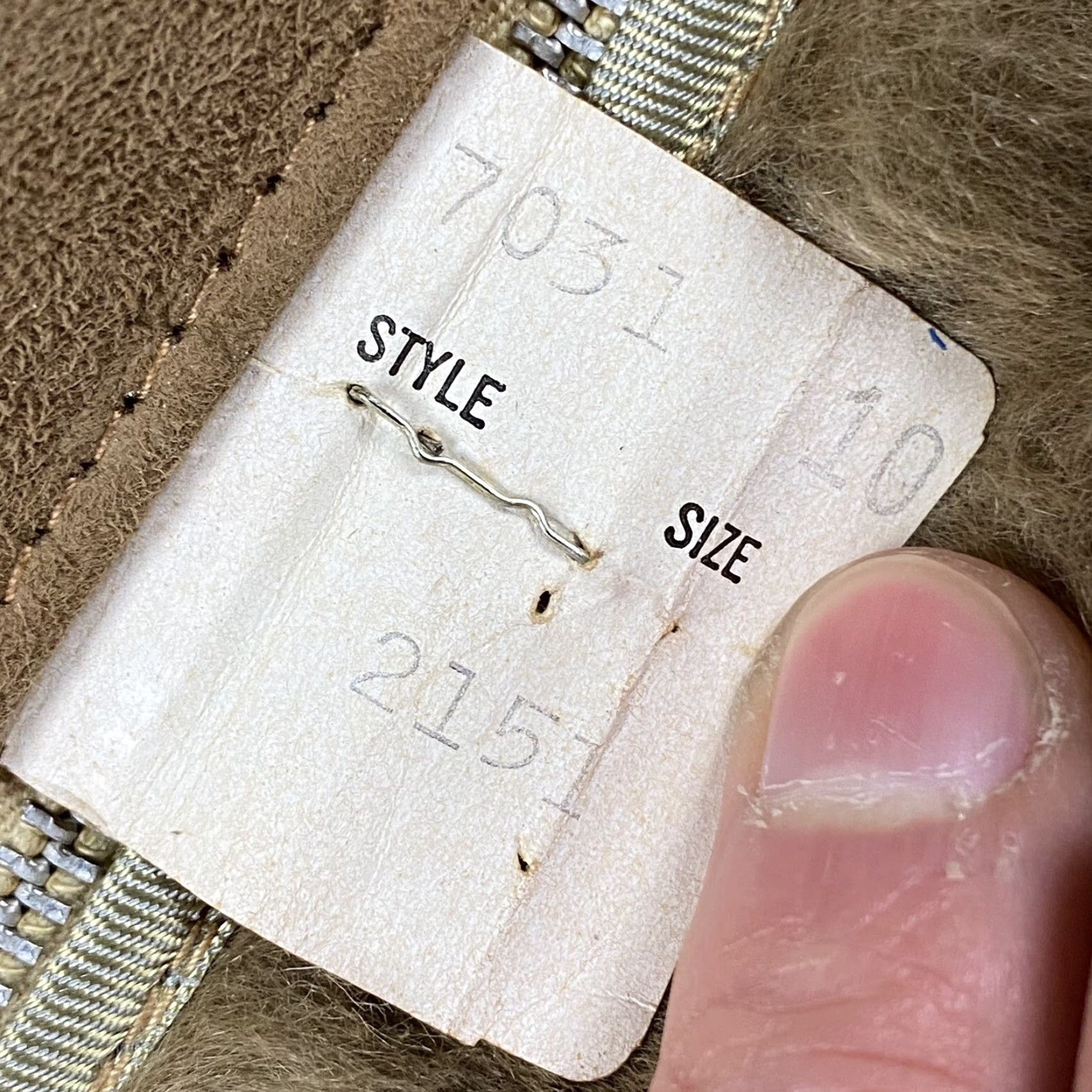 Vintage VINTAGE BOHO SUEDE LEATHER BLAZER Women’s 10 Long Brown Button Sherpa Liner - 50s 60s Style - jacket coat Size L / US 10 / IT 46 - 6 Thumbnail