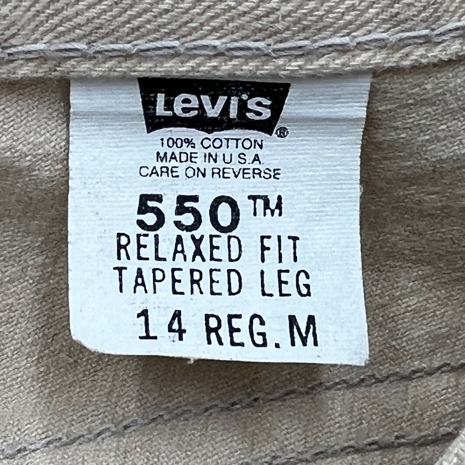 Levi's Vintage 90s Levi’s 550 Relaxed Fit Denim High Rise Irregular Size 36" / US 14 / IT 50 - 3 Thumbnail