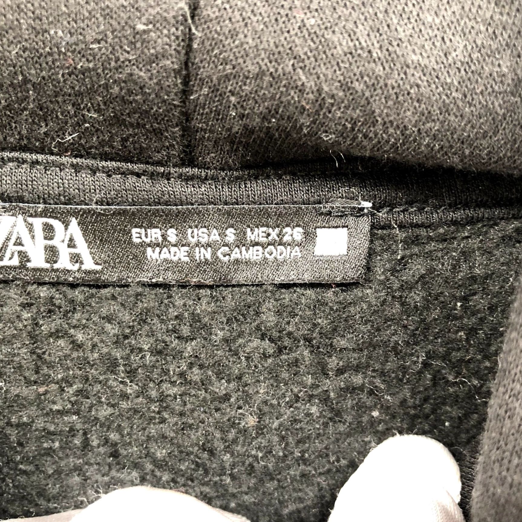 Zara Zara Hoodie Womens S Black Pullover Sweatshirt Solid Fleece Casual Activewear Relaxed Crew Neck Womens Size S / US 4 / IT 40 - 5 Thumbnail