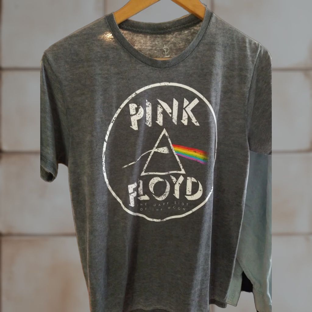 Vintage VINTAGE Pink Floyd T-Shirt Dark Side Of The Moon Ladies S Gray Shirt Womens Size S / US 4 / IT 40 - 1 Thumbnail