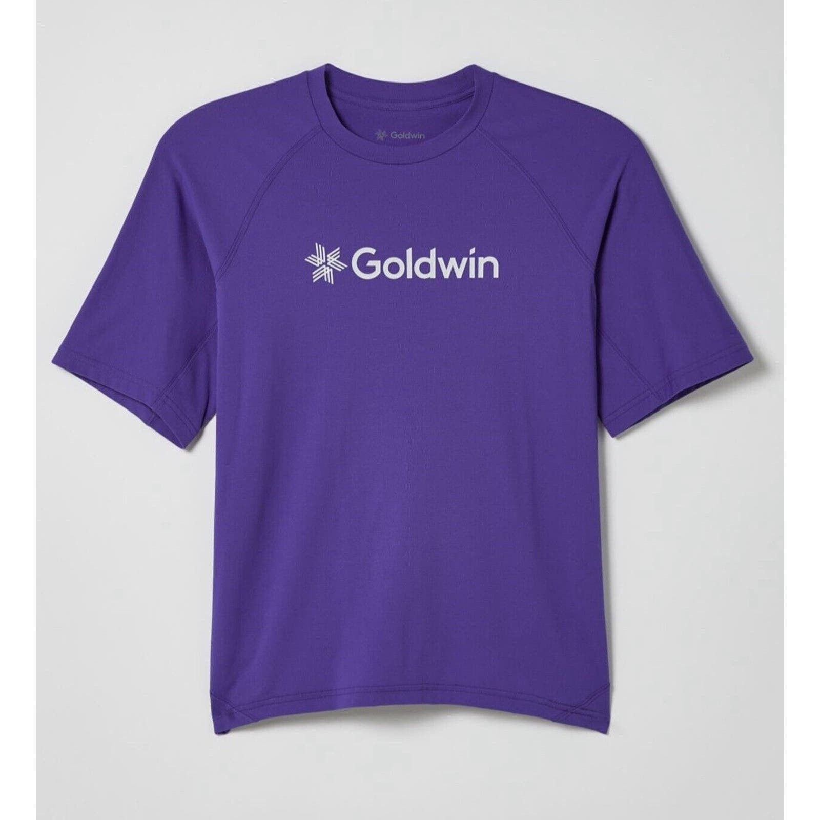 image of Goldwin T-Shirt Men Size Small (2) Purple Gorpcore Logo Dry