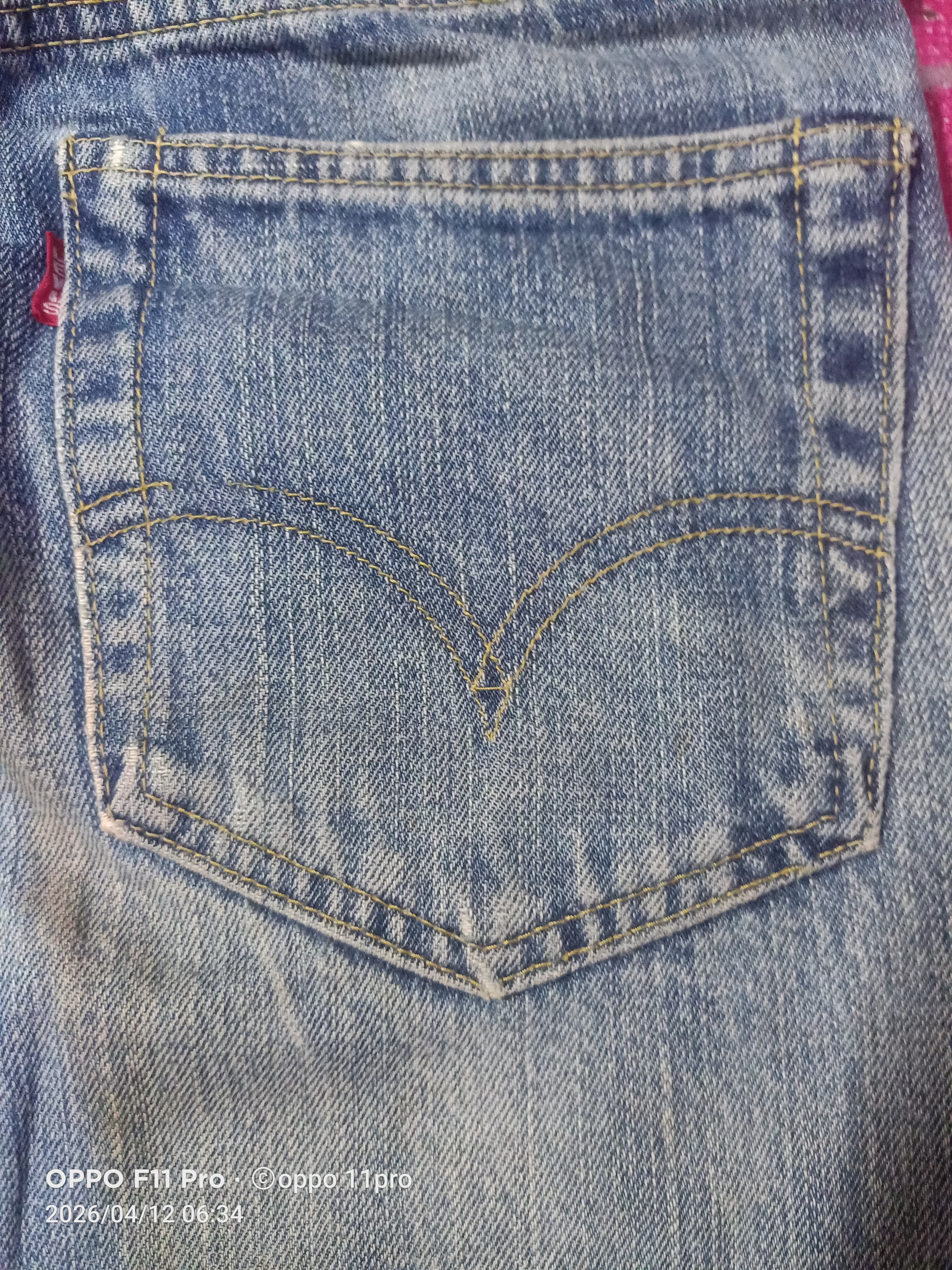 Levi's Vintage Clothing 💥 Vintage Big E 702 Redselved Distressdenim Denim 💥 Size US 30 / EU 46 - 2 Thumbnail