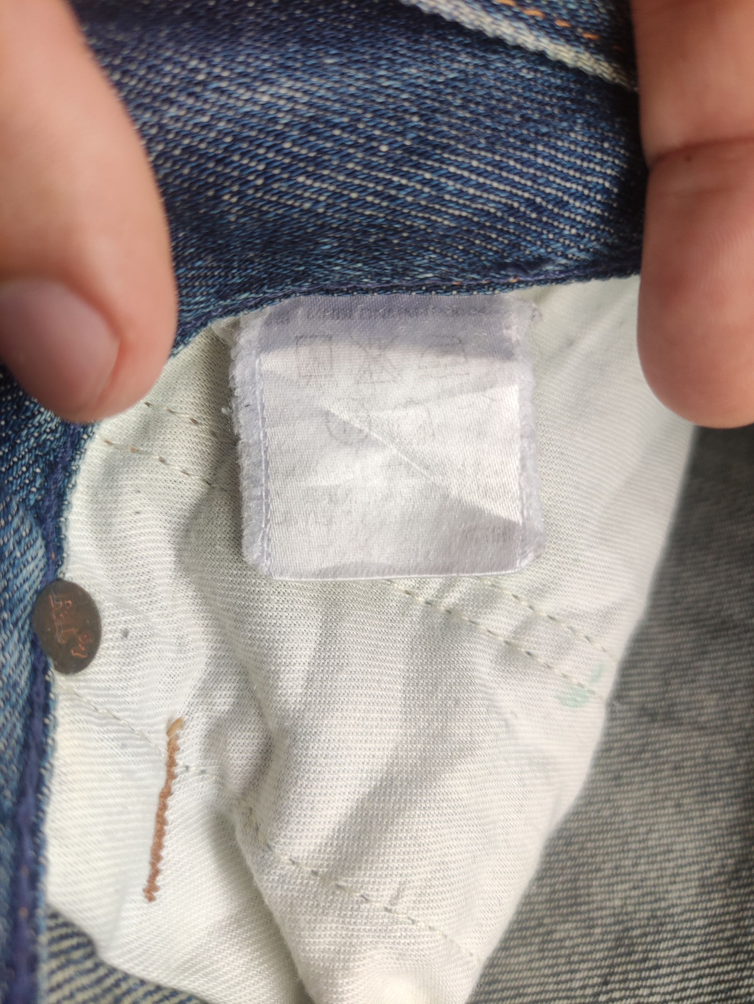 Polo Ralph Lauren Vintage Polo Ralph Lauren Selvedge Distressed Faded Denim Size US 35 - 8 Thumbnail