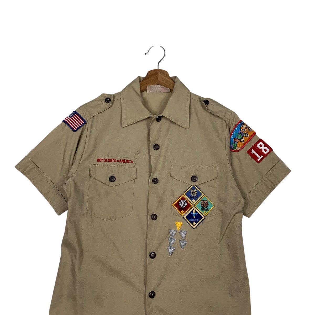 Vintage 90’s BOY SCOUTS of AMERICA Usa Made Shirt Youth L #2353-C105 Size US L / EU 52-54 / 3 - 2 Thumbnail