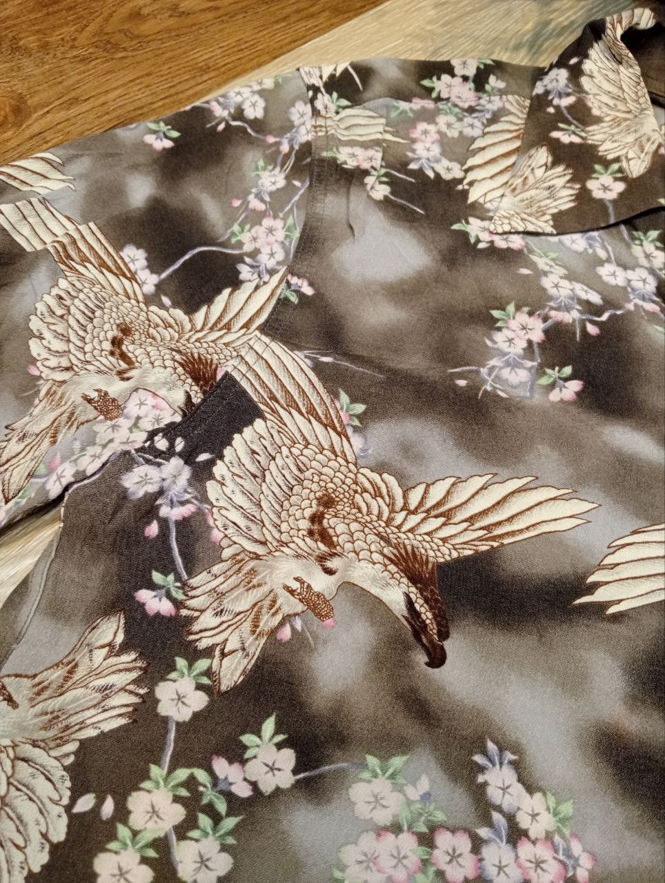 Japanese Brand ONIWA SOTO JAPAN ALOHA EAGLE HAWAIIAN SHIRT Size US M / EU 48-50 / 2 - 5 Thumbnail