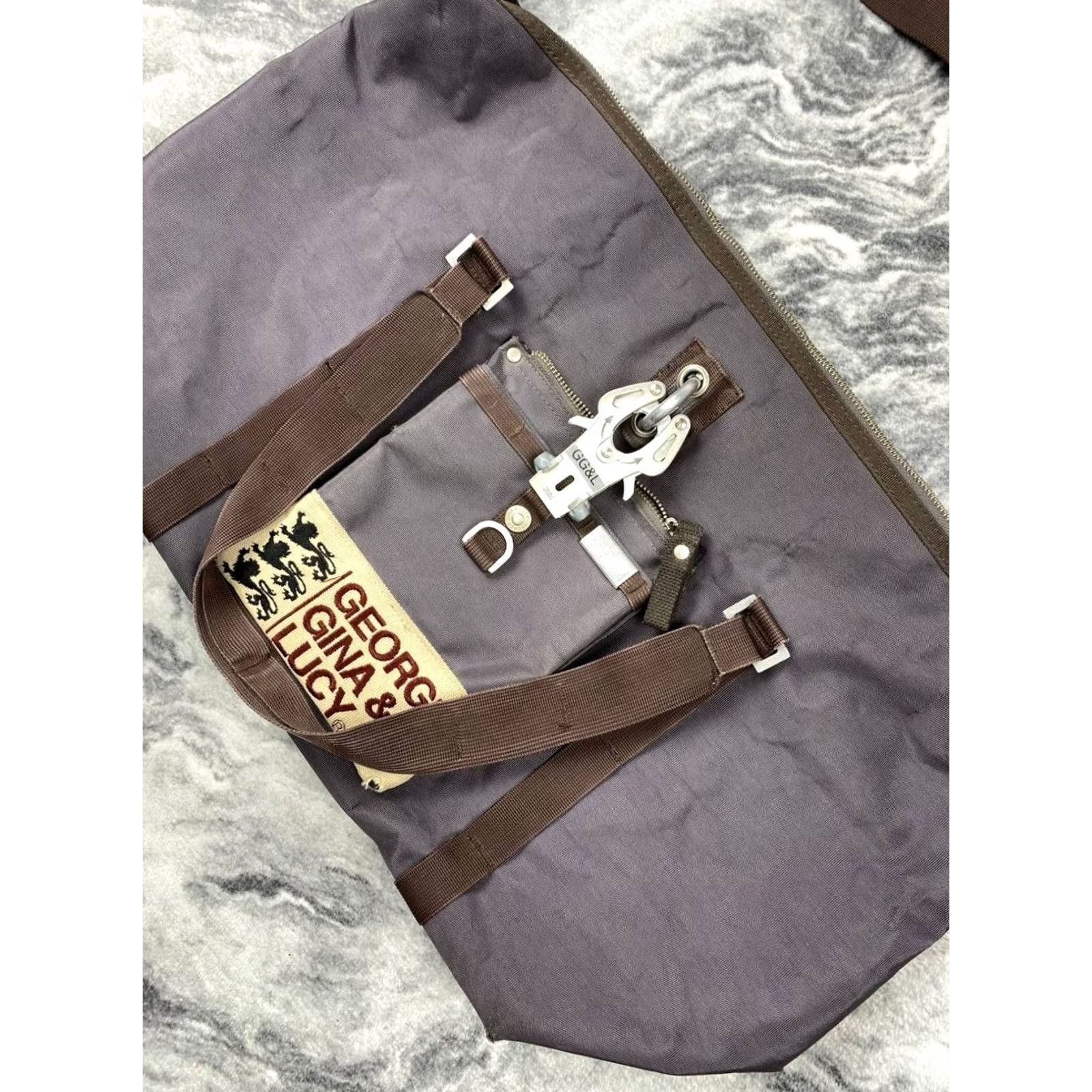 George Gina & Lucy VINTAGE George Gina & Lucy Shoulder Bag GGL Y2K Purple Womens Bag Rectangle Zip Detachable Strap Size ONE SIZE - 4 Thumbnail