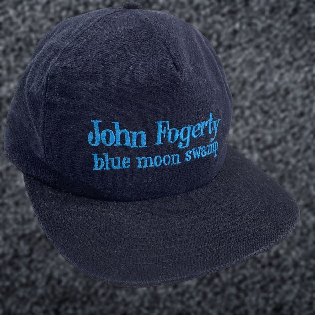 Vintage VINTAGE John Fogerty Hat Cap Snap Back Mens One Size Blue Moon Swamp Tour 90s Size ONE SIZE - 1 Thumbnail