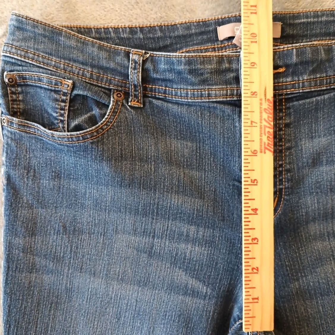 Vintage Chico's Jeans Womens Straight Jeans 33x30 Medium Wash Blue 2 Mid Rise Denim Cotton Blend 5-Pocket Womens Size 26" / US 2 / IT 38 - 4 Thumbnail