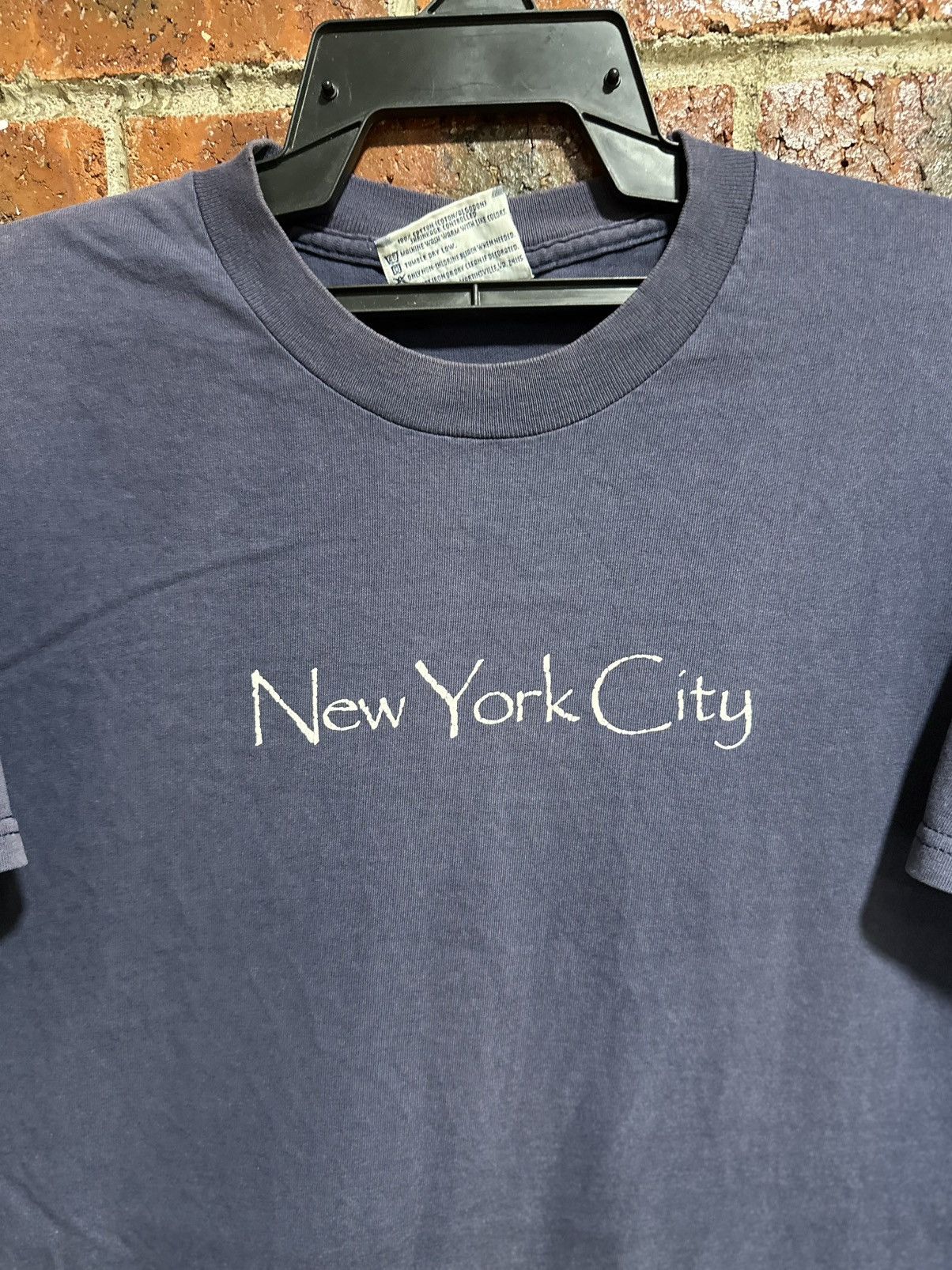 Lee Thrashed Vintage Lee New York City Faded Tee Size US M / EU 48-50 / 2 - 2 Thumbnail