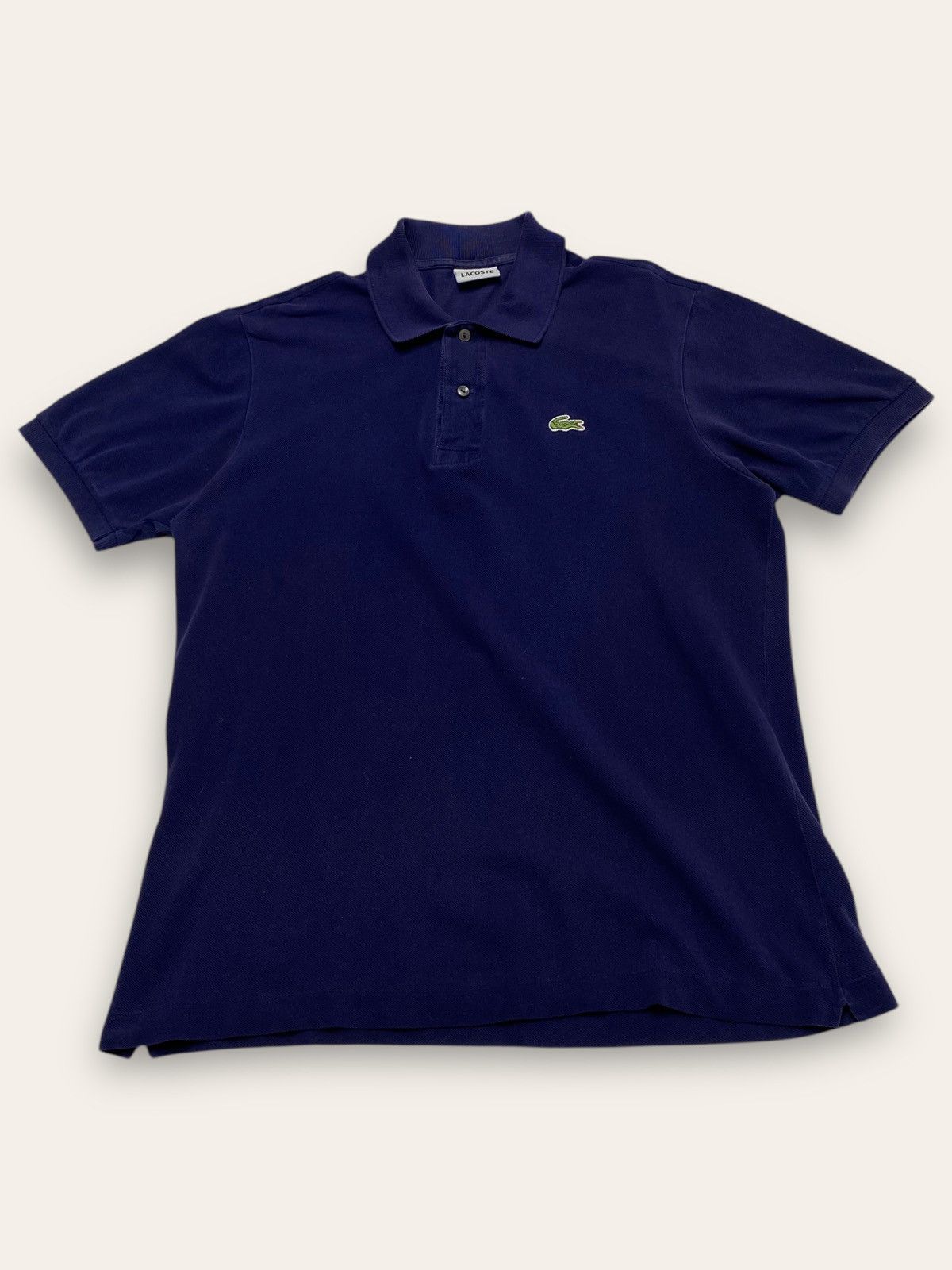 Lacoste Vintage LACOSTE Purple Navi Minimalistic Small Logo Polo Y2K Size US M / EU 48-50 / 2 - 1 Thumbnail