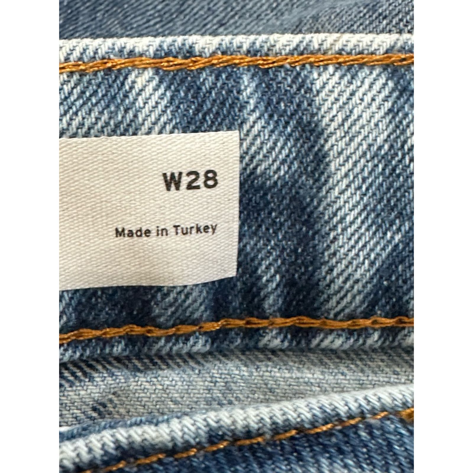 Topman Topman Bermuda Shorts Cut Off Frayed Acid Wash Denim Blue 28 Size 28" / US 6 / IT 42 - 8 Thumbnail