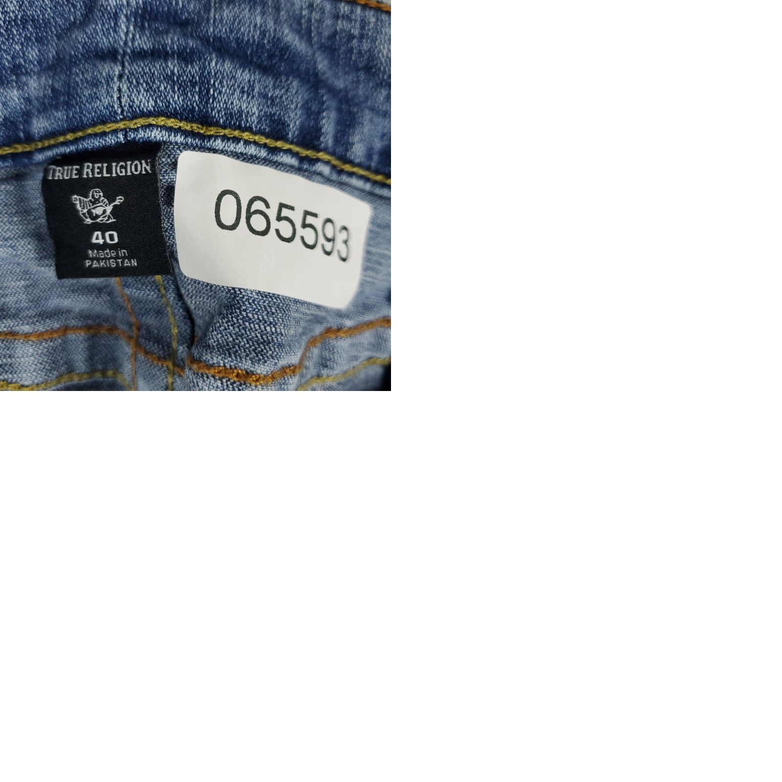 True Religion True Religion Jeans Mens 40x32 Blue Acid Wash Geno Relaxed Slim Straight Pants Size US 40 / EU 56 - 9 Thumbnail