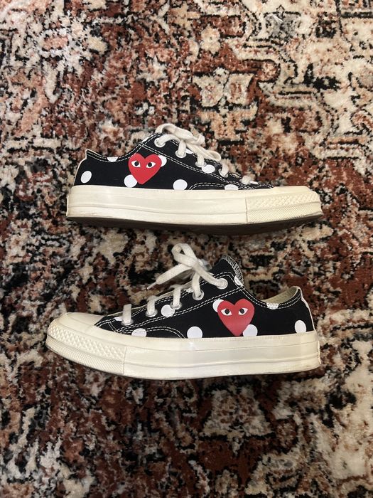 Cdg converse hotsell low polka dot