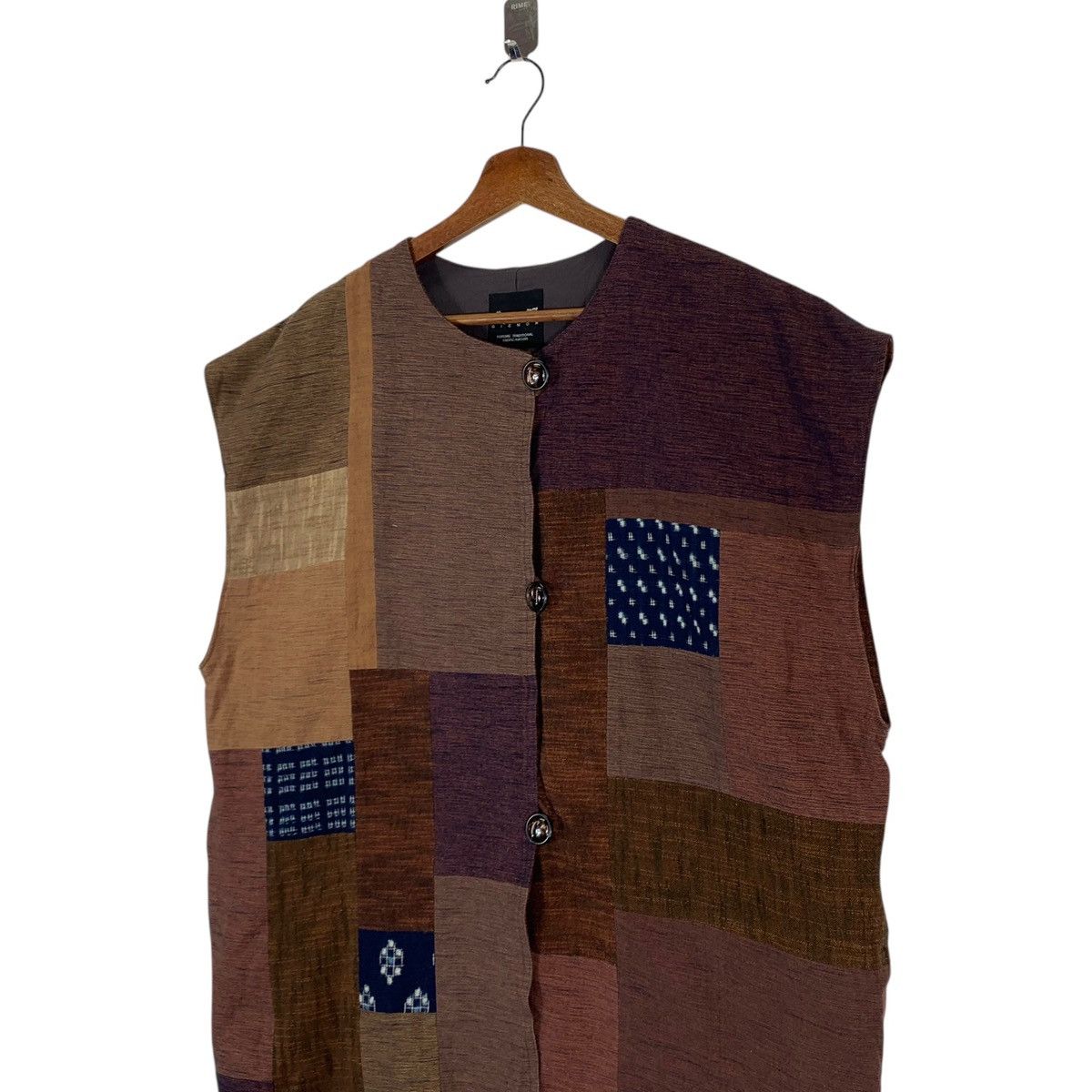 Japanese Brand × Vintage VINTAGE GIEMON KURUME TRADITIONAL PATCH WORK BEST JACKET Size US M / EU 48-50 / 2 - 3 Thumbnail