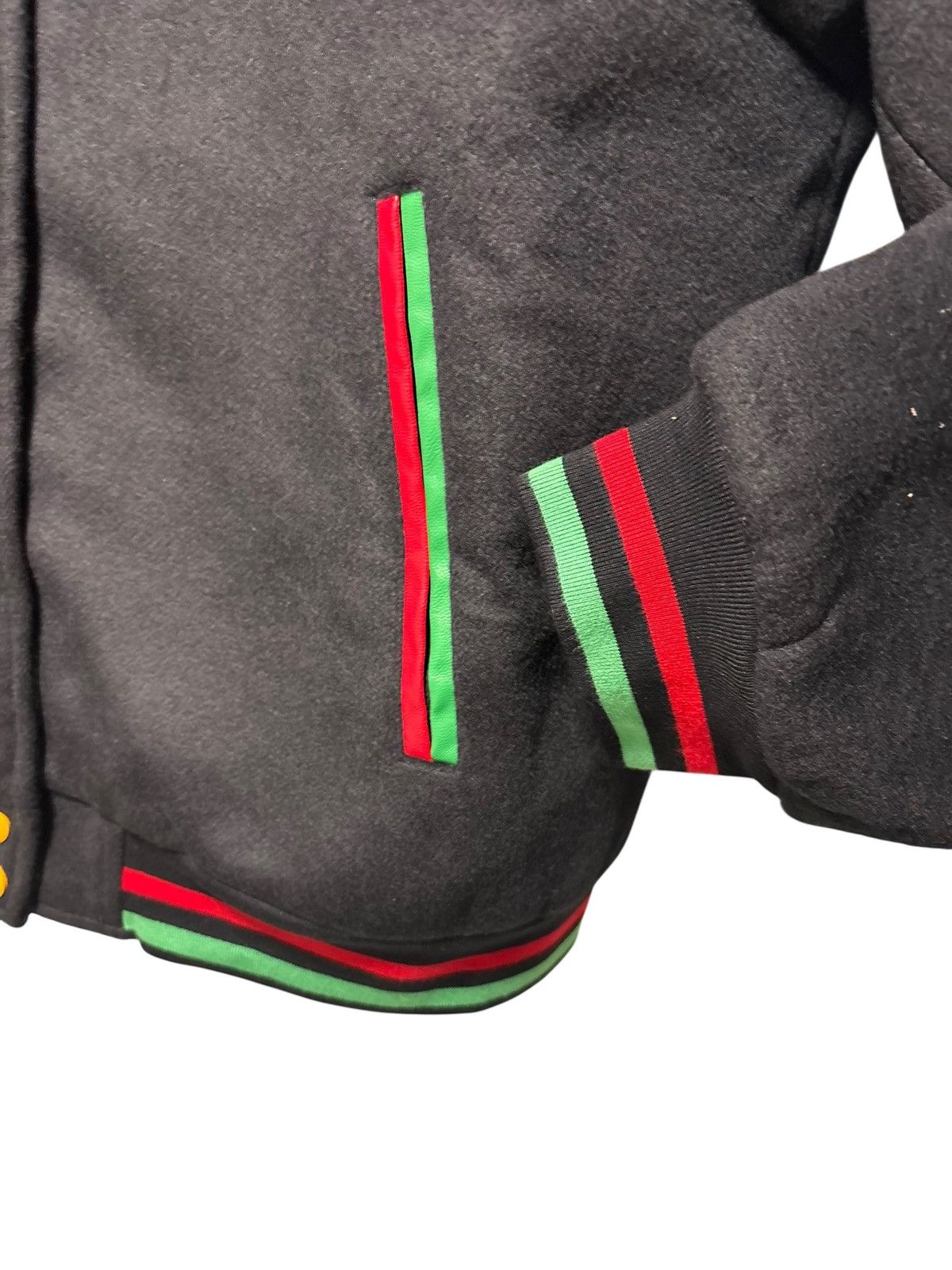 Whensmokeclears When Smoke Clears RGB Varsity Wool Bomber Jacket RARE Size US XXL / EU 58 / 5 - 3 Thumbnail
