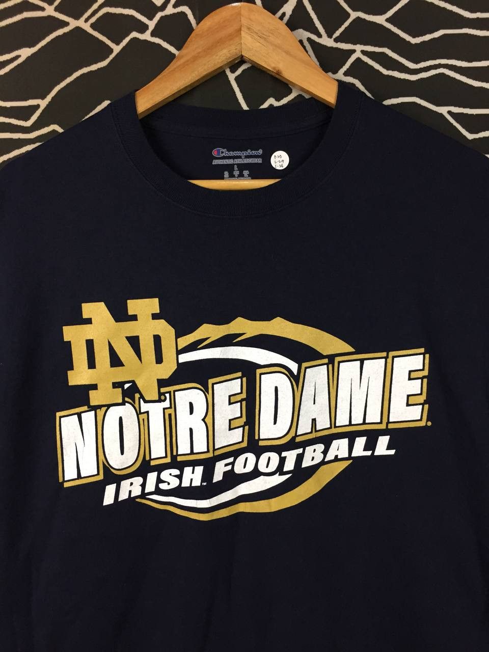 Champion Champion Notre Dame Fighting Irish Football Long Sleeve Tee Size US M / EU 48-50 / 2 - 3 Thumbnail