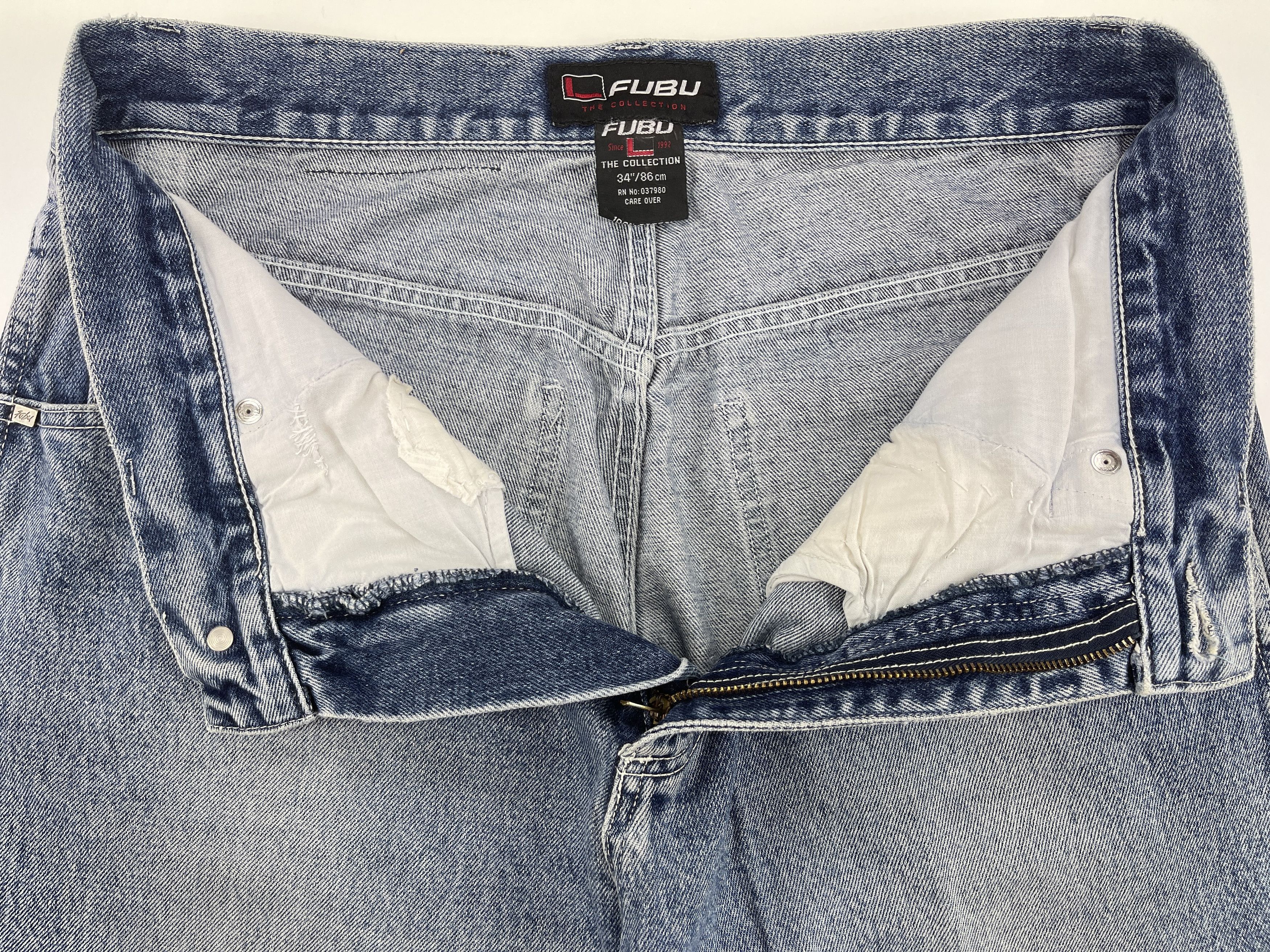 Fubu FUBU jeans, vintage baggy jeans, 90s hip hop skater Y2K 34 Size US 34 / EU 50 - 12 Thumbnail