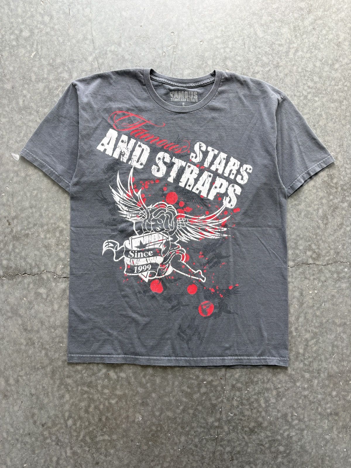 Famous Stars And Straps Vintage Y2K Famous Stars and Straps Graphic Tee Size US L / EU 52-54 / 3 - 1 Thumbnail