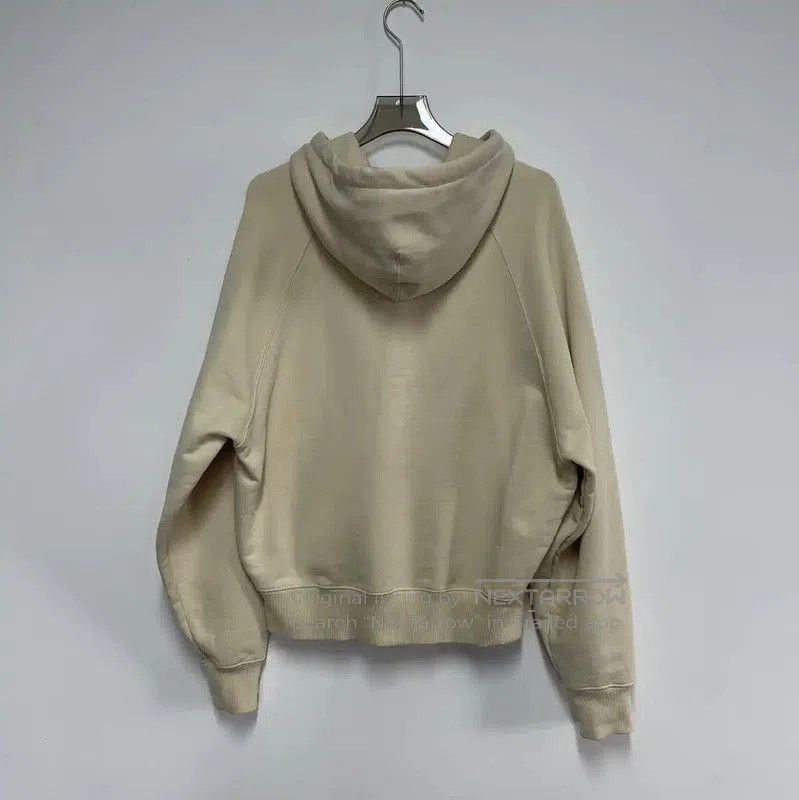 AMI AMI Beige Cotton Logo Embroidery Hoodie . Size US L / EU 52-54 / 3 - 2 Thumbnail