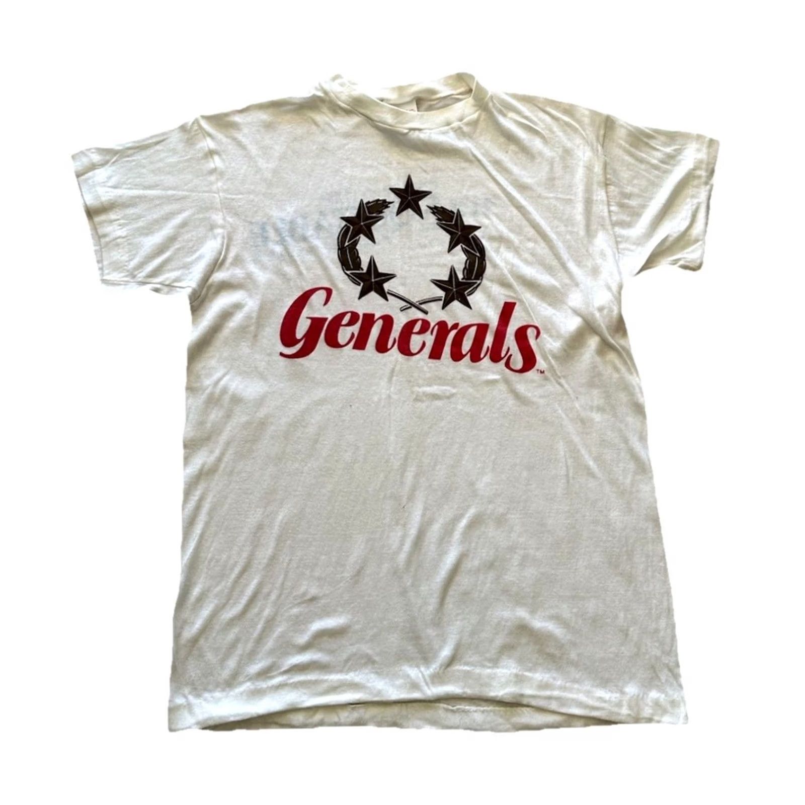 Vintage VINTAGE 80s New Jersey Generals T-Shirt XL White Single Stitch Thin Football USFL Mens Size US XL / EU 56 / 4 - 2 Thumbnail