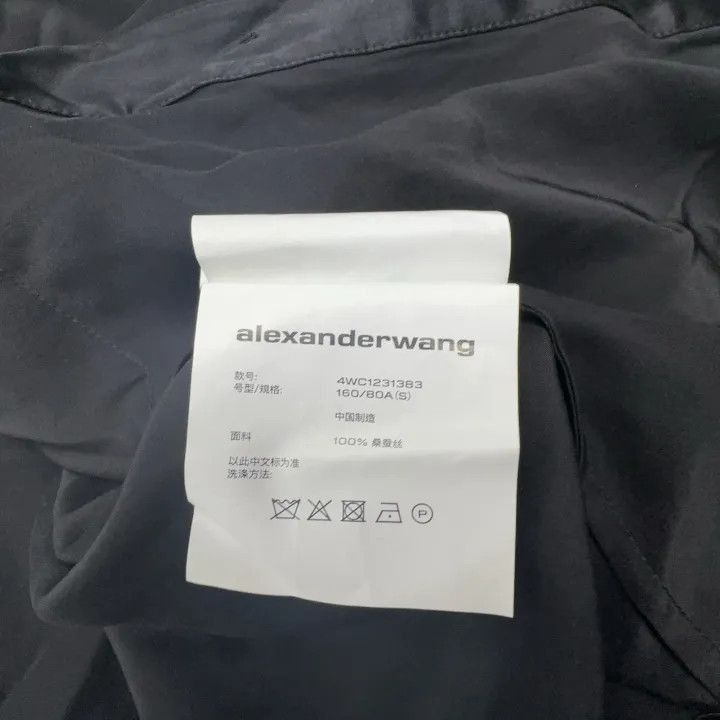 Alexander Wang Alexander Wang Black Off-Shoulder Long Sleeve Shirt - Size S / US 4 / IT 40 - 5 Thumbnail