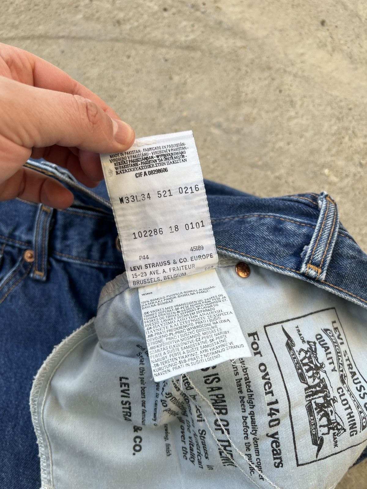 Levi's Levi's 521 Jeans Size US 33 - 8 Thumbnail