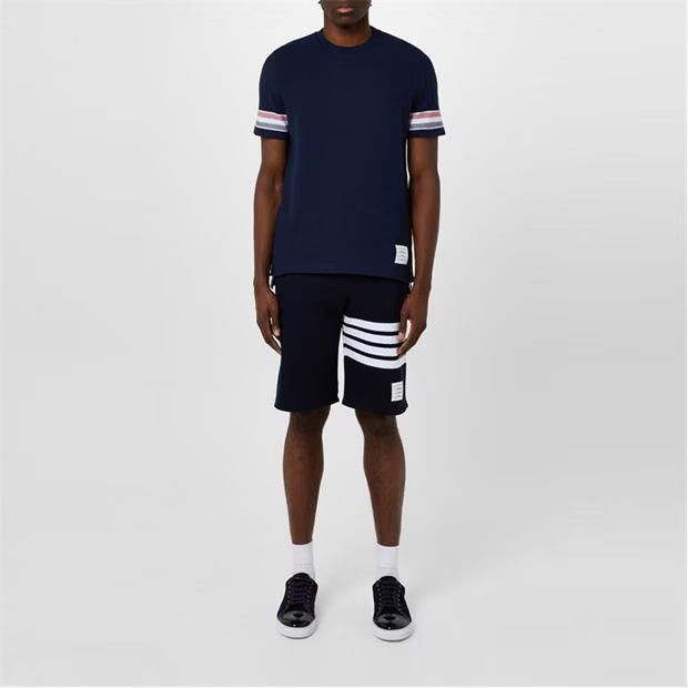 Thom Browne o1g2r1mq0724 Striped Sleeve T- Shirts in Navy Size US M / EU 48-50 / 2 - 6 Thumbnail