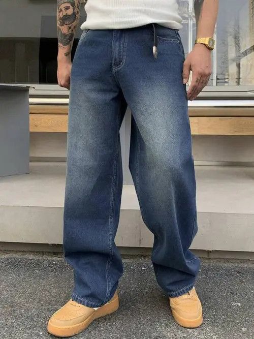 Japanese Brand × Vintage Baggy Spider DIstressed Jeans Street Size US 32 / EU 48 - 1 Thumbnail