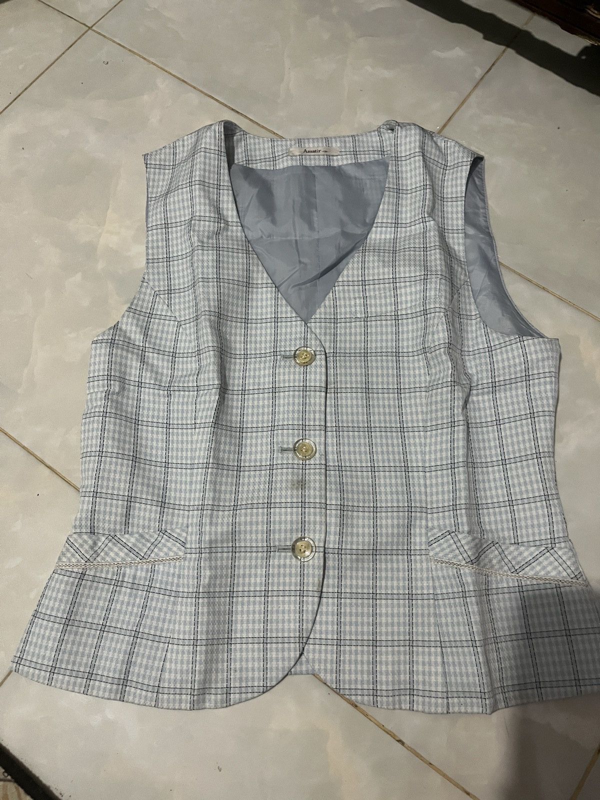 Japanese Brand × Vintage Amatir Vest Blue Size M / US 6-8 / IT 42-44 - 3 Thumbnail
