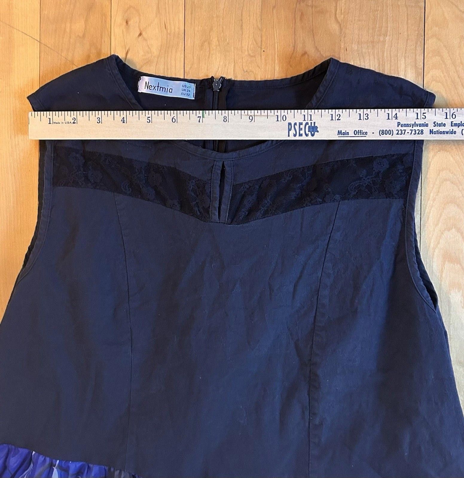 Other Nextmia Black Cat Dress Retro MCM style Casual Whimsy Goth Size 3XL / US 20-22 - 8 Thumbnail