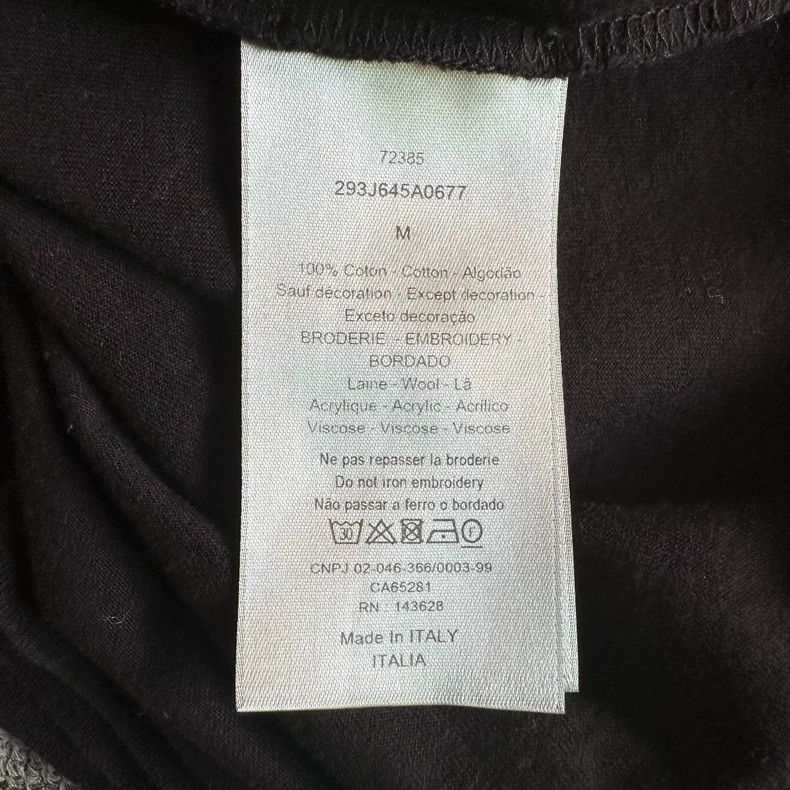 Dior Dior Slogon embroidered logo short-sleeved T-shirt Size US M / EU 48-50 / 2 - 5 Thumbnail