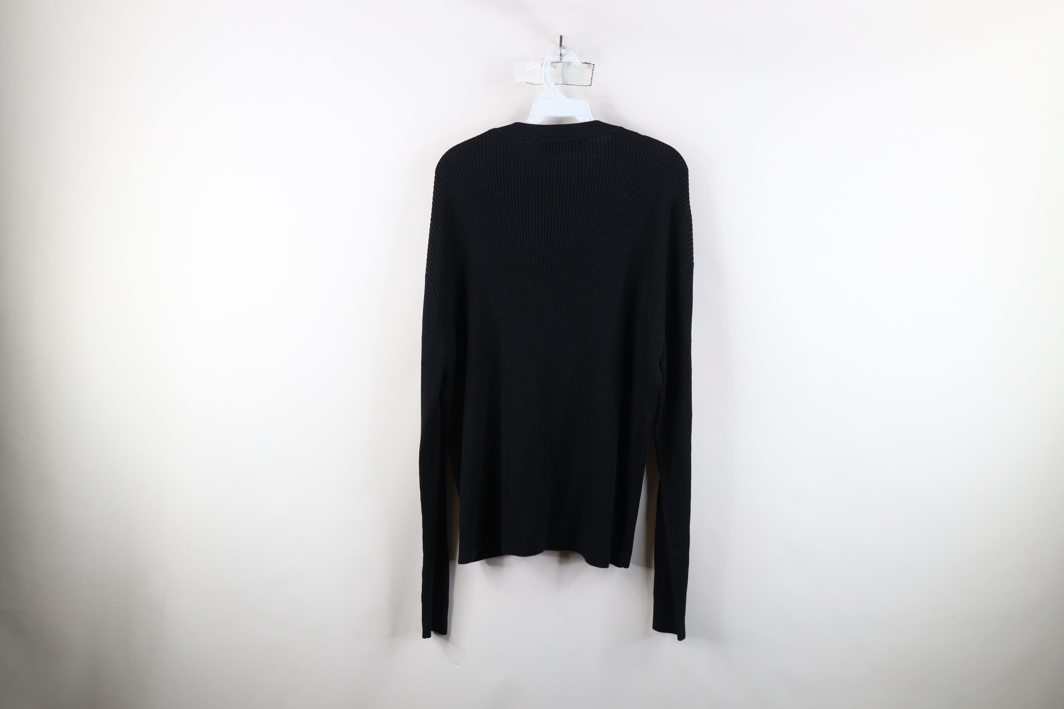 Vintage Vintage 90s Streetwear Silk Blend Ribbed Knit Sweater Size US XL / EU 56 / 4 - 11 Thumbnail