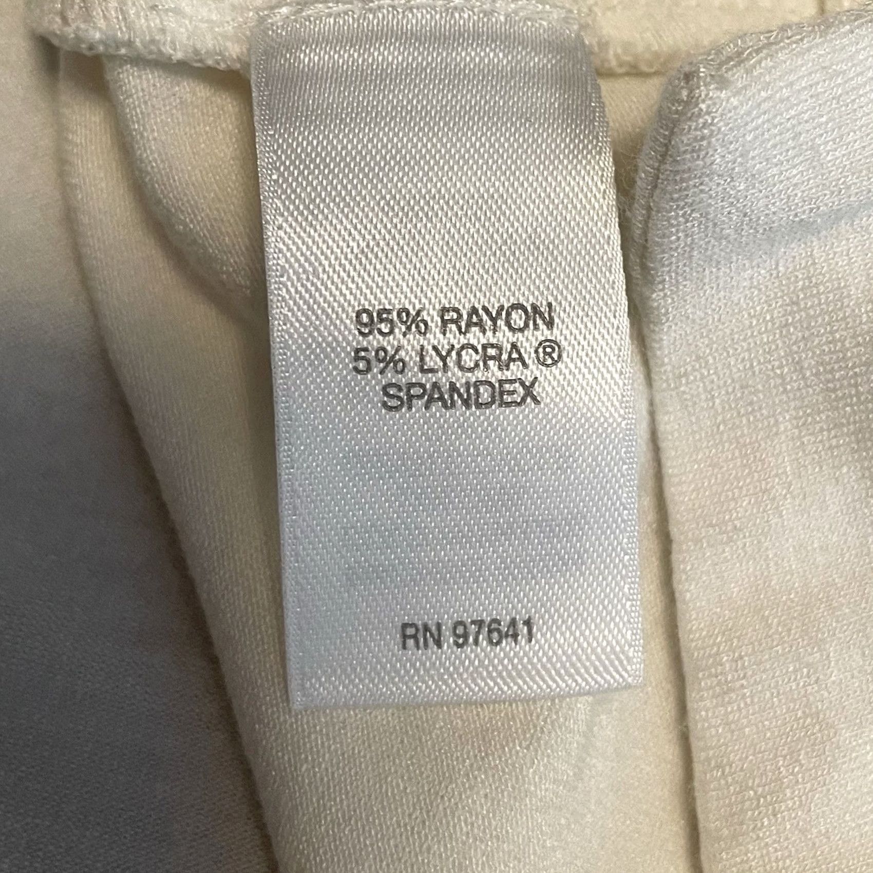 J. Jill J. Jill Ivory Top PL Women's 3/4 Sleeve Round Neck Casual Tunic Knit Stretch Jersey Size L / US 10 / IT 46 - 5 Thumbnail