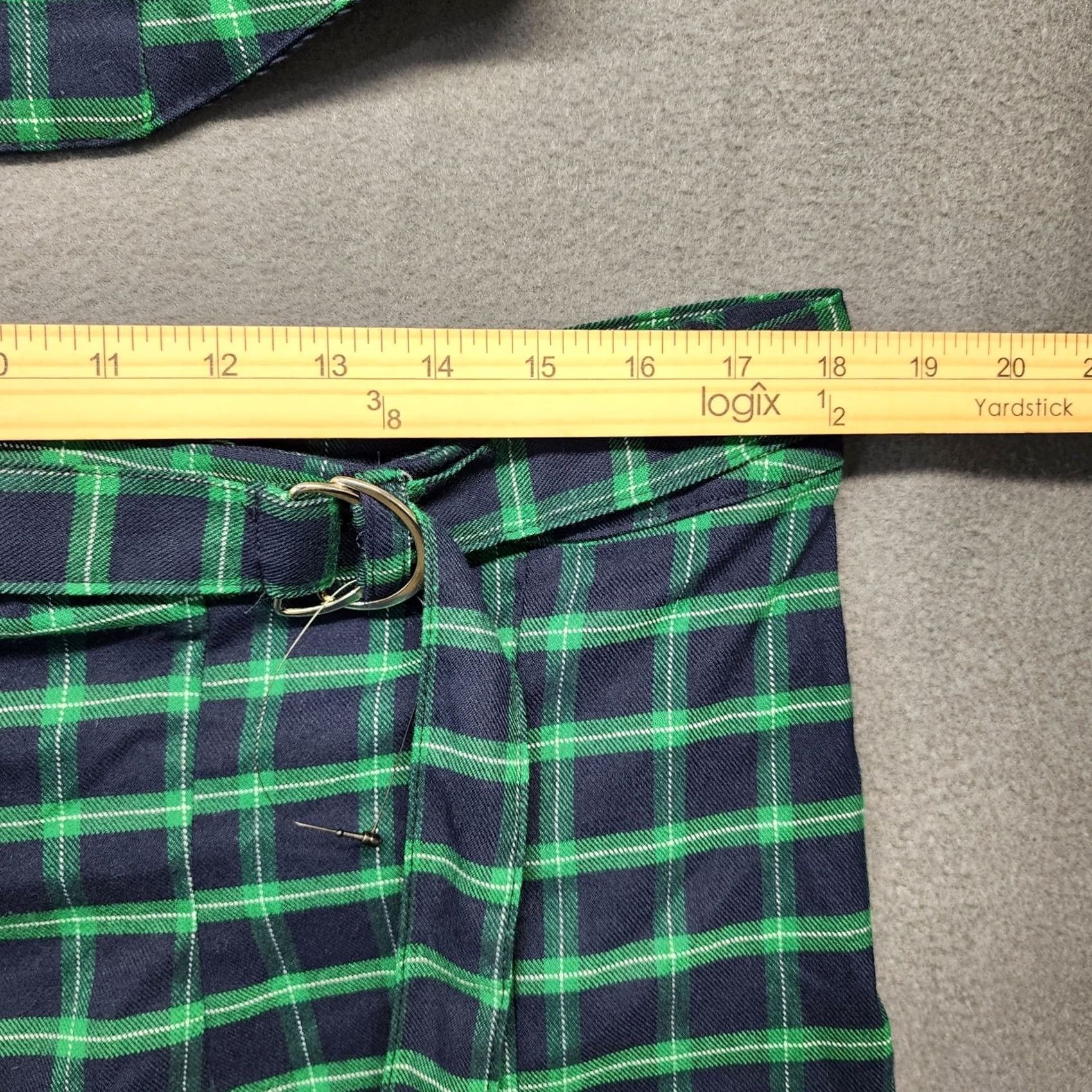 Vintage VINTAGE Bluesteel Women L Blackwatch Plaid Blue Green Skirt & Top Set Grunge Preppy Schoolgirl Mens? Size L / US 10 / IT 46 - 7 Thumbnail
