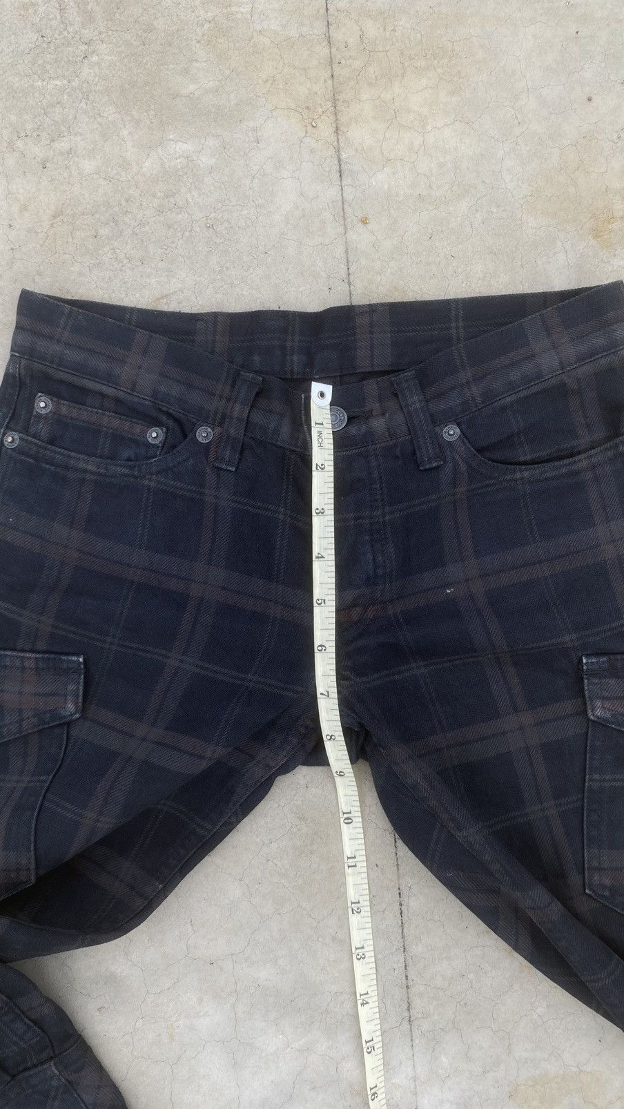 Hysteric Glamour Hysteric Glamour Plaid Cargo Shorts 3/4 Length Y2K Size 29" - 10 Thumbnail