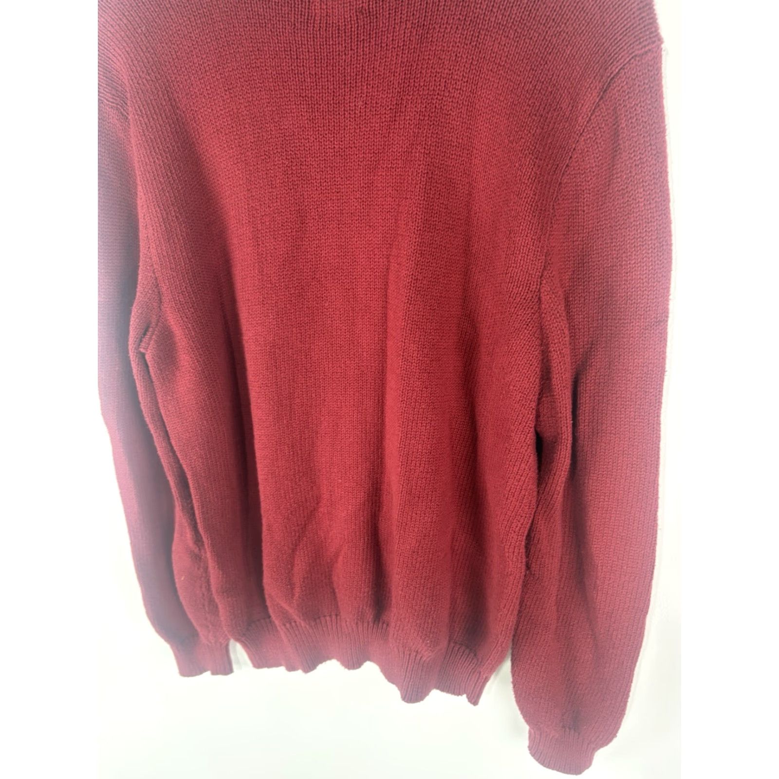 Polo Ralph Lauren VINTAGE Ralph Lauren Polo Sweater Men’s M Red Mock Neck Knit 90s Classic Preppy Fall/Winter Size US M / EU 48-50 / 2 - 7 Thumbnail